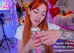 Naked, redhead vixen showing off her sexy curves