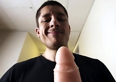 Dildo play and bareback anal with Bo Sinn and Rocky Vallarta