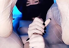 Delicious white shemale with big cock