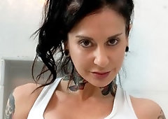 Inked chick Joanna Angel is enjoying intensive dick riding