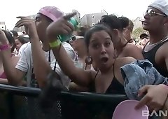 These horny chicks like to wear bikinis and they know how to shake their butts