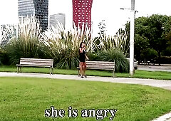 We were walking down the street with my ally Jason and we ran into this latin chick with massive titties. After her boyfriend leaves her, we take her 