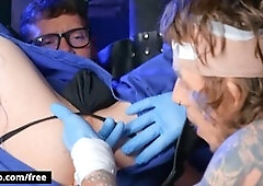 Marco Bianchi, the nurse, is pleasantly surprised by Bo Sinn's throbbing cock under the bandages