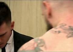 TheGayOffice.com: Muscled european really likes hard sex