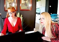 Red Lucy Gresty And Red Hard Day At The Office LEWD