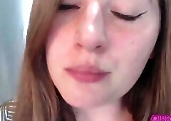 Teasing woman becomes the large roommate