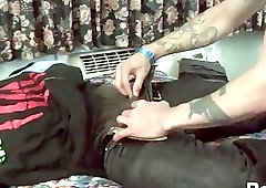 Scene with gay amateur doggy style fucking and swallowing cum