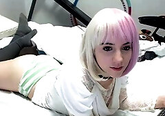 Amateur Webcam Cute Teen Plays Solo with Big