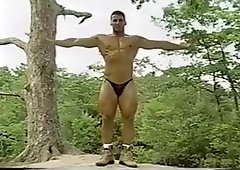 Muscle stud in the forest