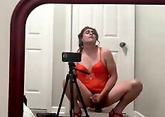 Sissy fucking herself