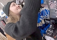 Hot goth girl with big tits picks me up at Walmart for some hardcore deep-throating and pounding