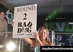 BBW Angelina Castro Sucks Nat Turnher's BBC In A Fight Cage! Porn Videos - Tube8