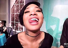 Charismatic teen brunette, Honey Gold likes to spread her legs wide and get fucked very hard