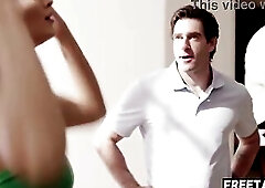 Breasty Blond Gets Undressed & Tricked Her Ac Repairman Into Having Sex - Full Episode On FreeTaboo.Net