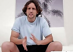 Horny Alex Charger Rubs His Fat Cock On His Foot And Jerks Off!