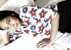 JohnTronX - Youthful Thai playgirl gets her curly moist cunt plowed