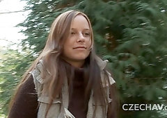 Seduced chick with nice huge boobs nicely penetrated in the cowgirl pose