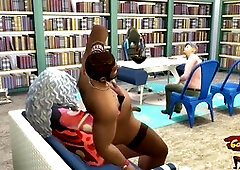 Faphouse, sissy high heels, gay office