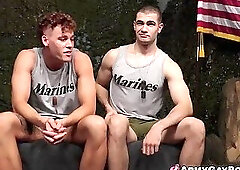 Stud Kyler Drayke deep his dick inside handsome ginger Chris White