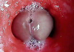 The most beautiful internal orgasm close-up! ASMR big cumshot!