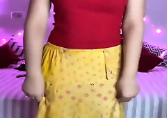 Desi Indian Girl Dancing On Video Call With Her Boyfriend