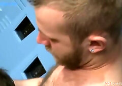 Locker Room Is Made For Hairy Jock Hookups