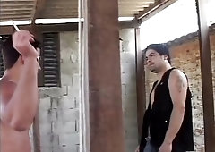 Brasilian studs public condom slamming