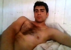 Straight Chilean guy bursts all over himself