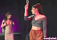 Wrong room for Aria Valencia but right hole for Kasey Kei and teen liked BDSM room Anniversary turned into kinky night Tied up teen used as a slut Big