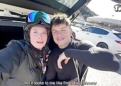 Lost in the Mountains with Marco Maxxx! No thing is greater quantity ADORABLE than his frozen jizz!