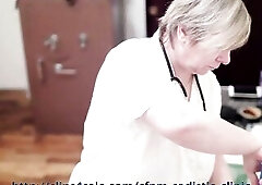 Mistresse doctor Valeria doesn’t like this patient 'cuz that babe can’t stand unsightly and overweight boys. As a result she’s decided to c