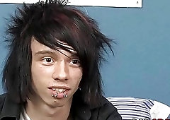 Jerking off with some shady toys after getting interviewed