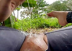 Solo Hiking Weekend: Horny Brunette Masturbates Wildly in the Forest