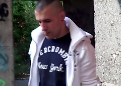 French twink fucked by Juan Perez in exhib outdoor forest - CrunchBoy