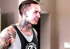 Gorgeous blonde shemale gets banged hard by her guy friend