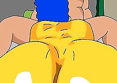 Marge Simpson cheating on Homer