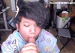 Step Parent Catches Femboy Dressing Up and Screws Him. INTERNAL CUMSHOT!