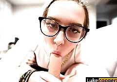 Banging Sexy Gal From Class During Tutoring - Bailey Base - Luke Cooper