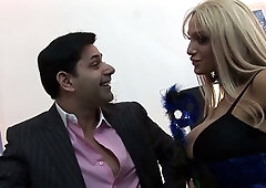 Amy Anderssen's passionate affair unfolds with peacock masks and bare skin in a luxurious art loft