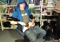 Blond Boys Messy Semen Explosion