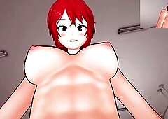 Tomo-chan Is a Hotty! futanari Tomo Aizawa enjoying sex with u Taker POV