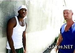 Black & white gay fucking