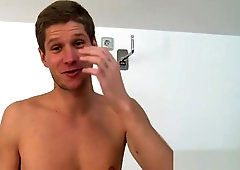 Cute gay dude gets his tight ass hole thrashed