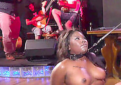 buxom dark-hued banged and urinated in public