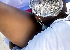 Gynecologist gives his patient a thorough investigation of her pussy and they end up having sex