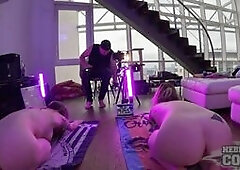 Naked Yoga with Behind the Scenes Fun