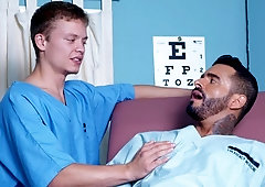 Alexsander Freitas and Micah Andrews fuck at the doctor's office