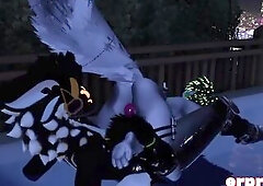 vrchat a cat and a protogen have hot sex