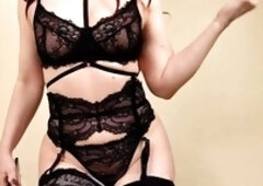 Femdom edging, cum countdown