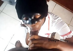 Small nurse takes care of my jock